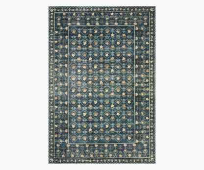 Eden Lattice Power Loomed Rug - Indigo - Premium Design Accessory