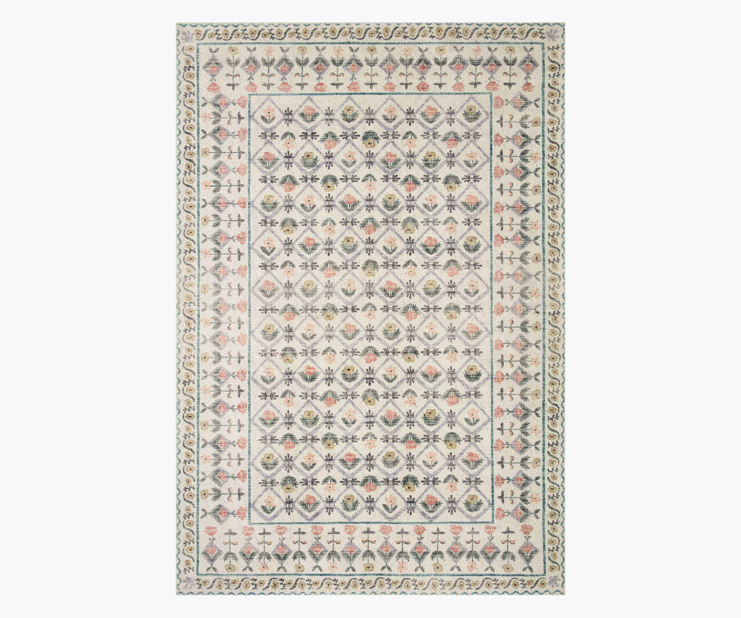 Eden Lattice Power Loomed Rug - Ivory - Premium Design Accessory