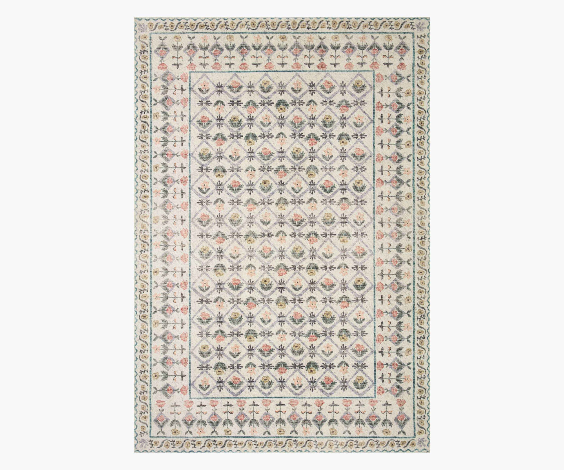 Eden Lattice Power Loomed Rug - Ivory - Premium Design Accessory