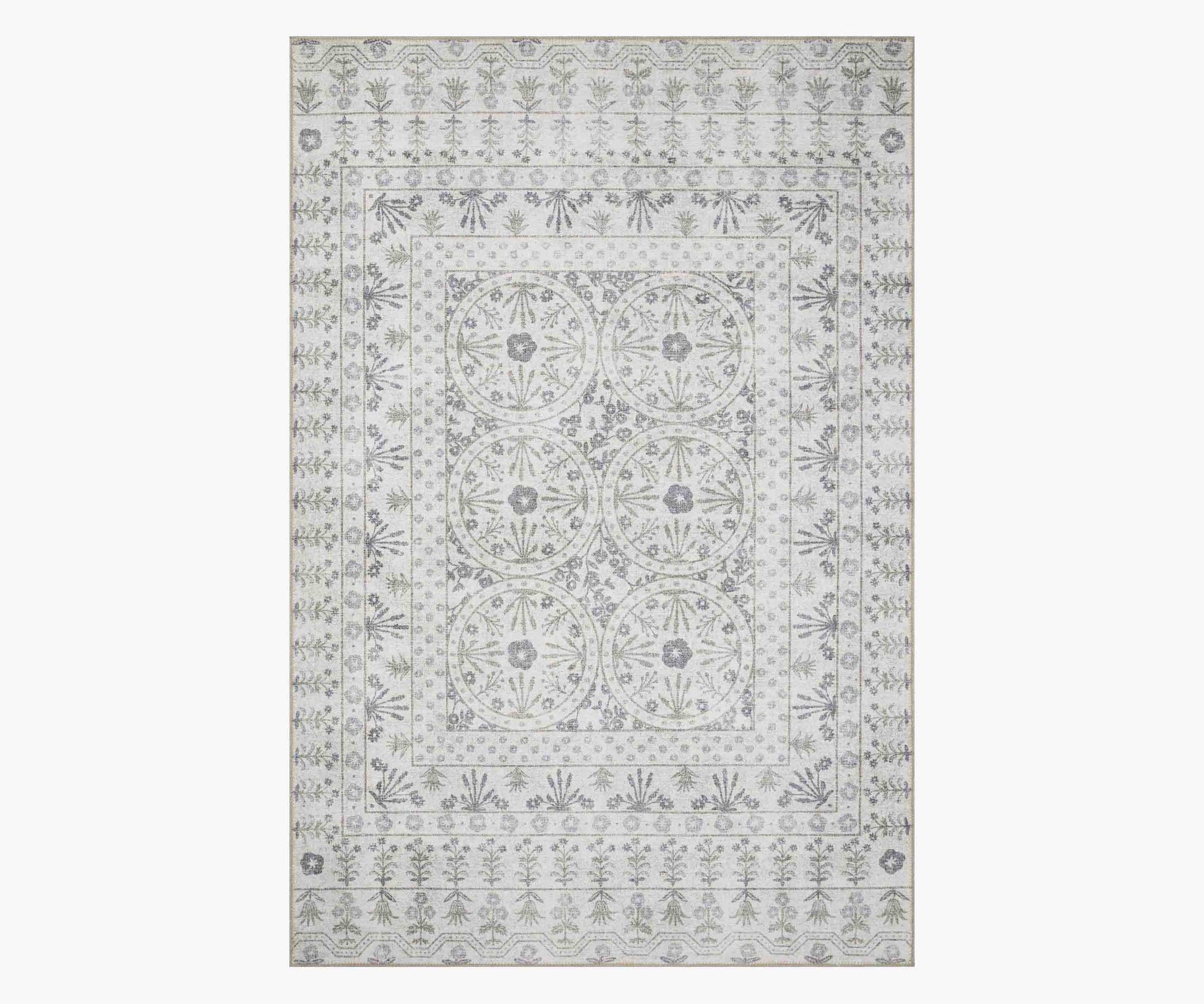 Maison Rosette Power Loomed Rug - Ivory - Premium Design Accessory