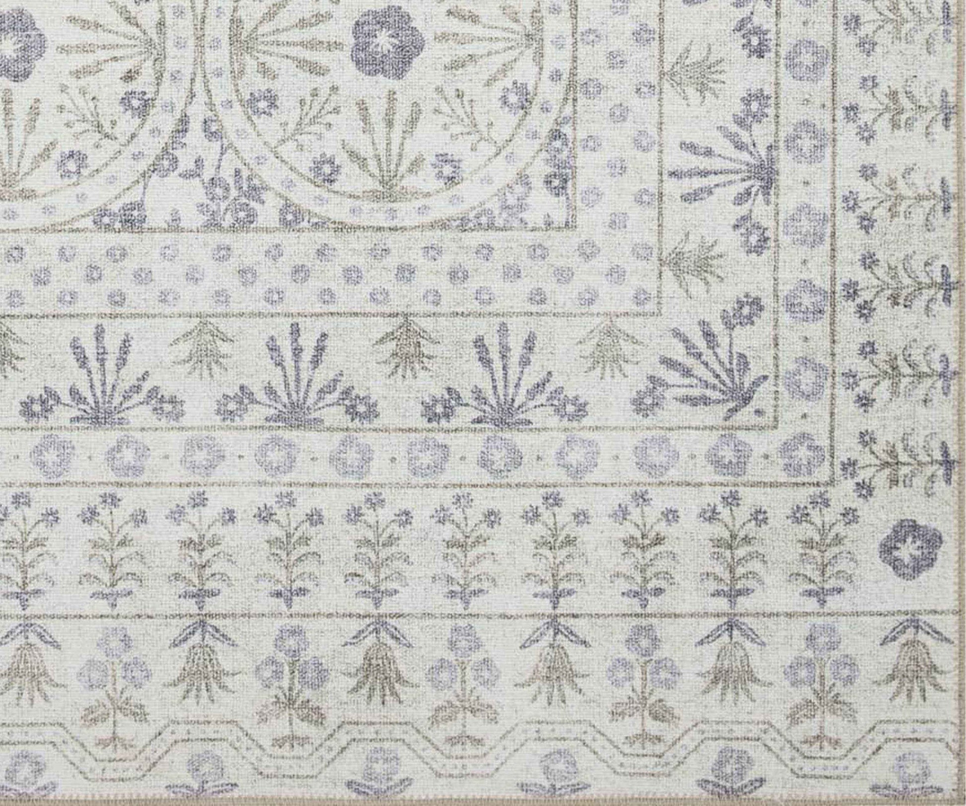 Maison Rosette Power Loomed Rug - Ivory