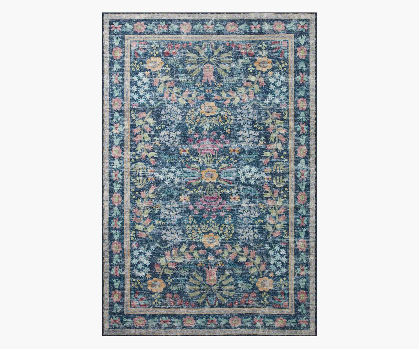 Maison Frances Power Loomed Rug - Blue Multi - Premium Design Accessory