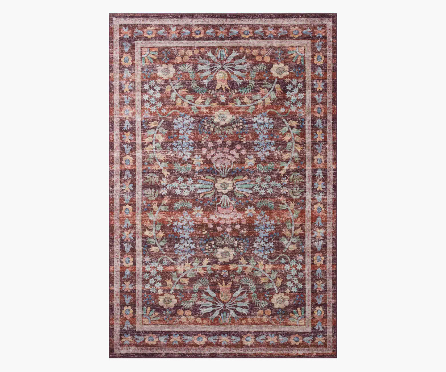 Maison Frances Power Loomed Rug - Burgundy - Premium Design Accessory