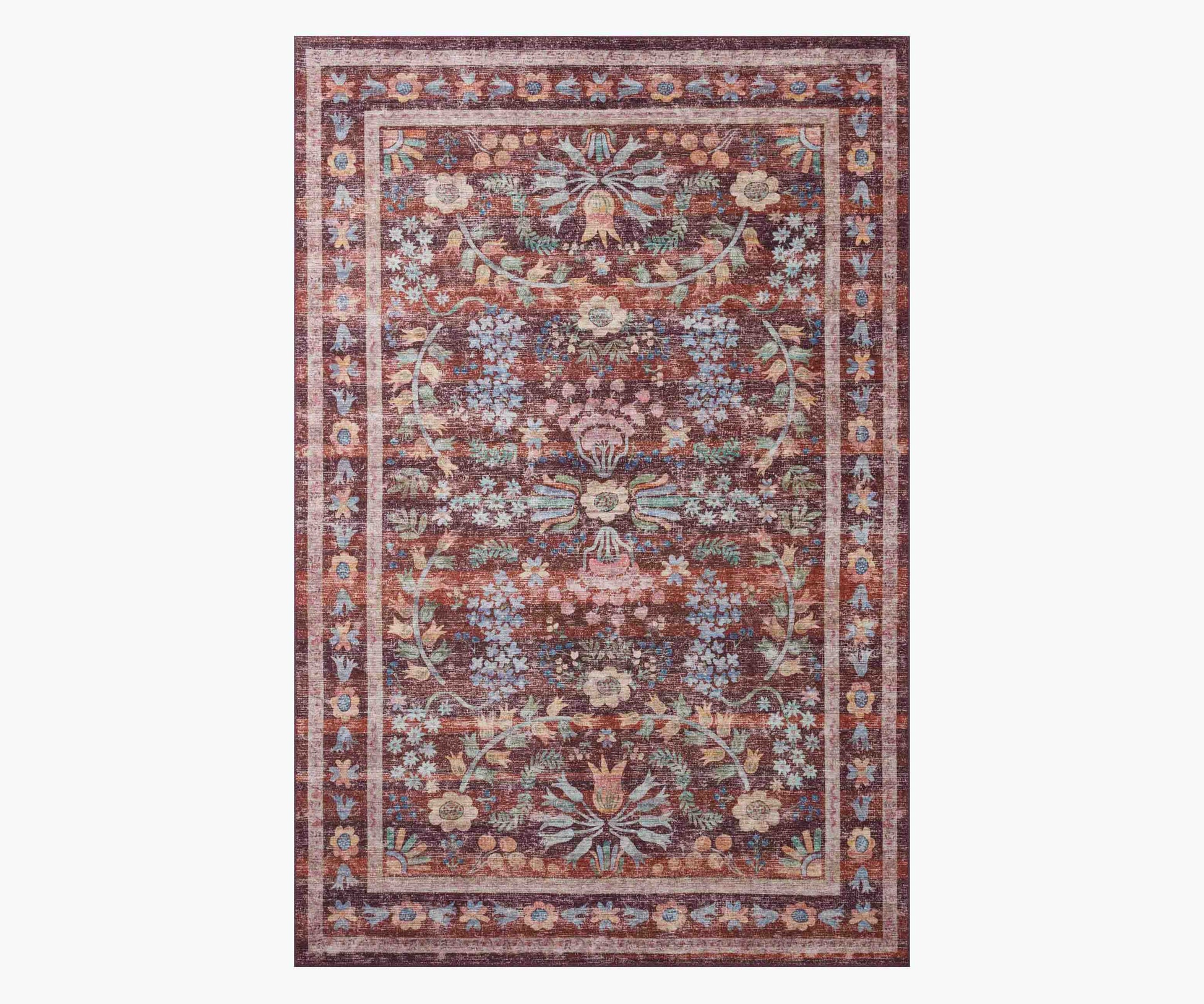 Maison Frances Power Loomed Rug - Burgundy - Premium Design Accessory