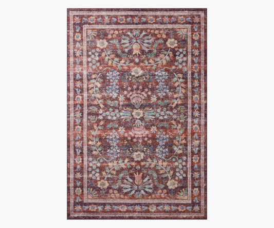 Maison Frances Power Loomed Rug - Burgundy - Premium Design Accessory
