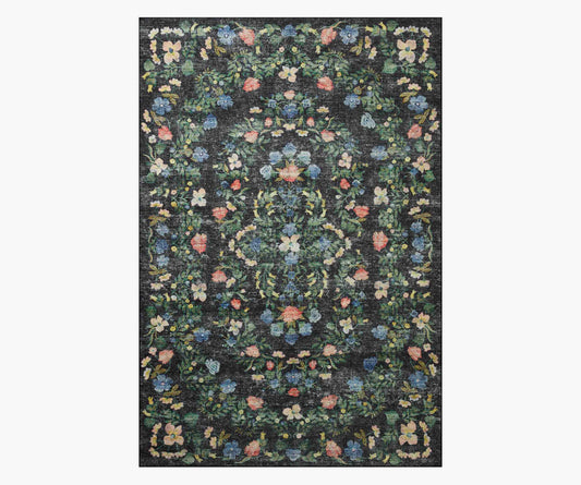 Palais Windsor Printed Rug - Black - Premium Design Accessory
