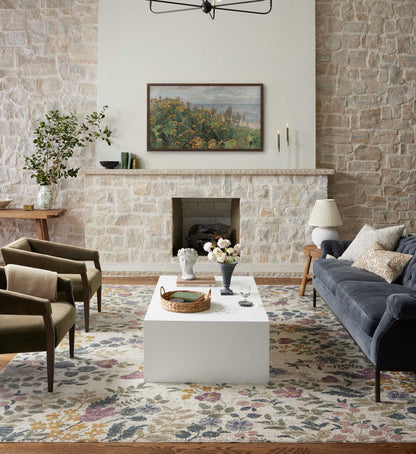 Provence Abbey Power-Loomed Rug - Ivory