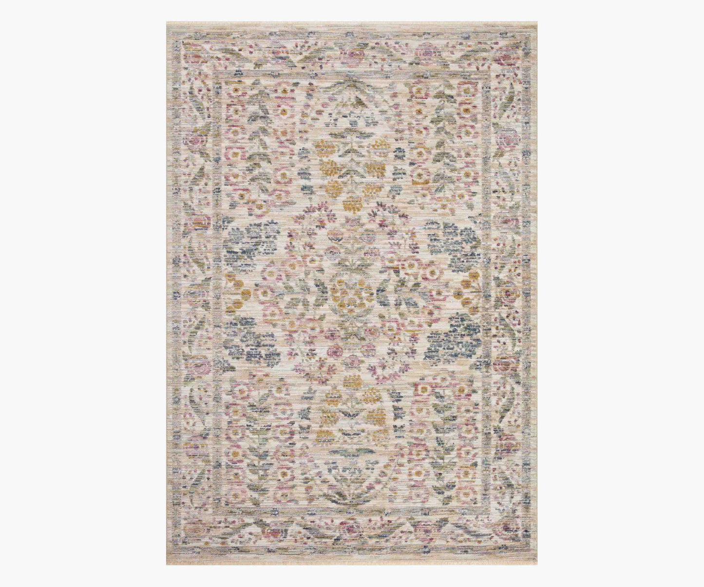 Provence Fleur Power-Loomed Rug - Ivory - Premium Design Accessory