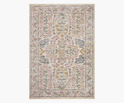 Provence Fleur Power-Loomed Rug - Ivory - Premium Design Accessory