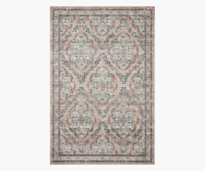 Courtyard Chateau Printed Rug - Blush - Premium Design Accessory