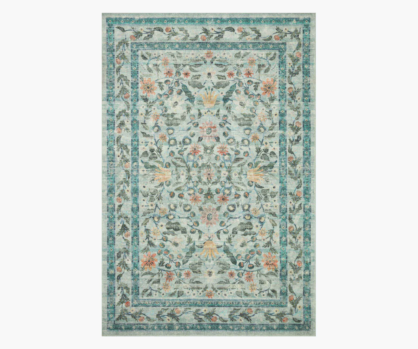 Courtyard Eve Printed Rug - Sage - Premium Design Accessory