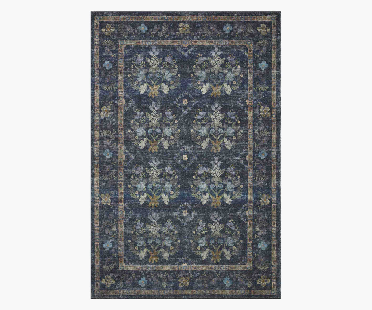 Courtyard Seville Printed Rug - Navy - Premium Design Accessory