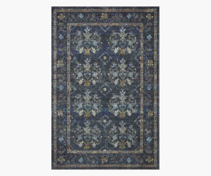 Courtyard Seville Printed Rug - Navy - Premium Design Accessory