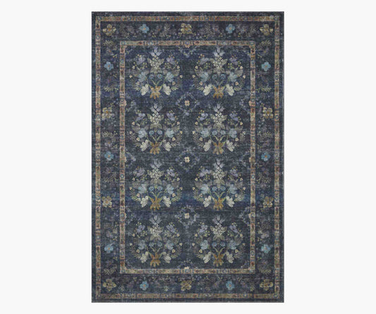 Courtyard Seville Printed Rug - Navy - Premium Design Accessory
