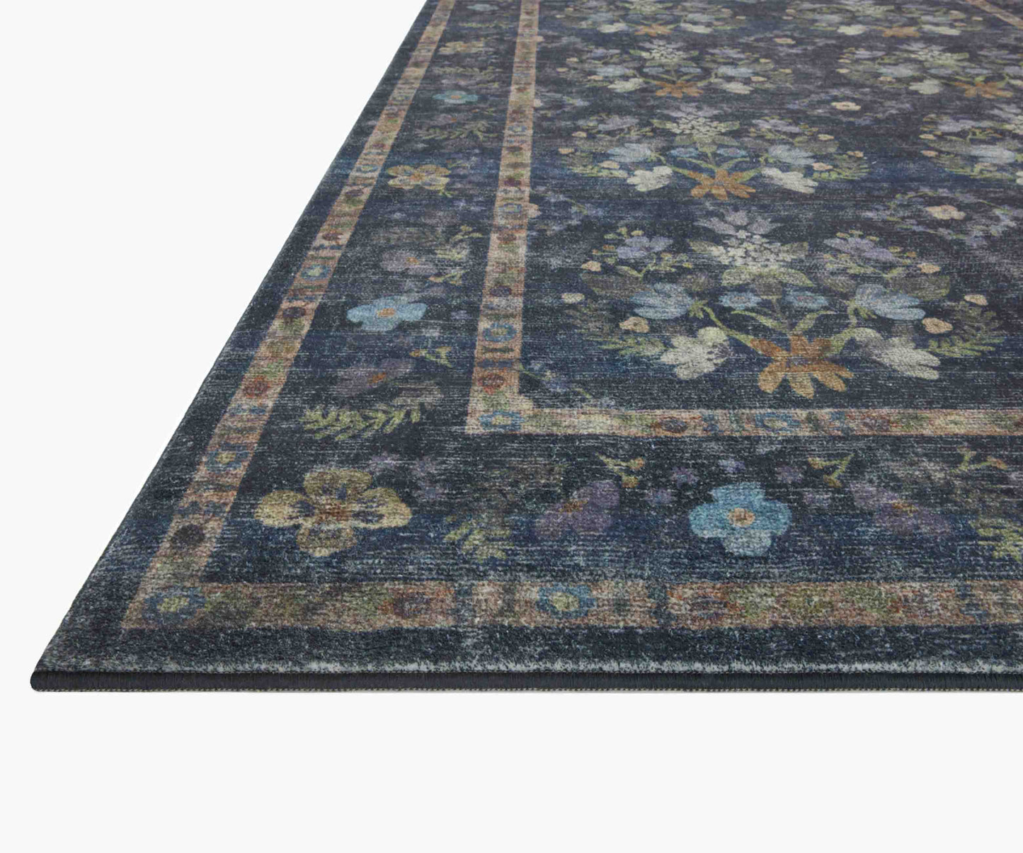 Courtyard Seville Printed Rug - Navy