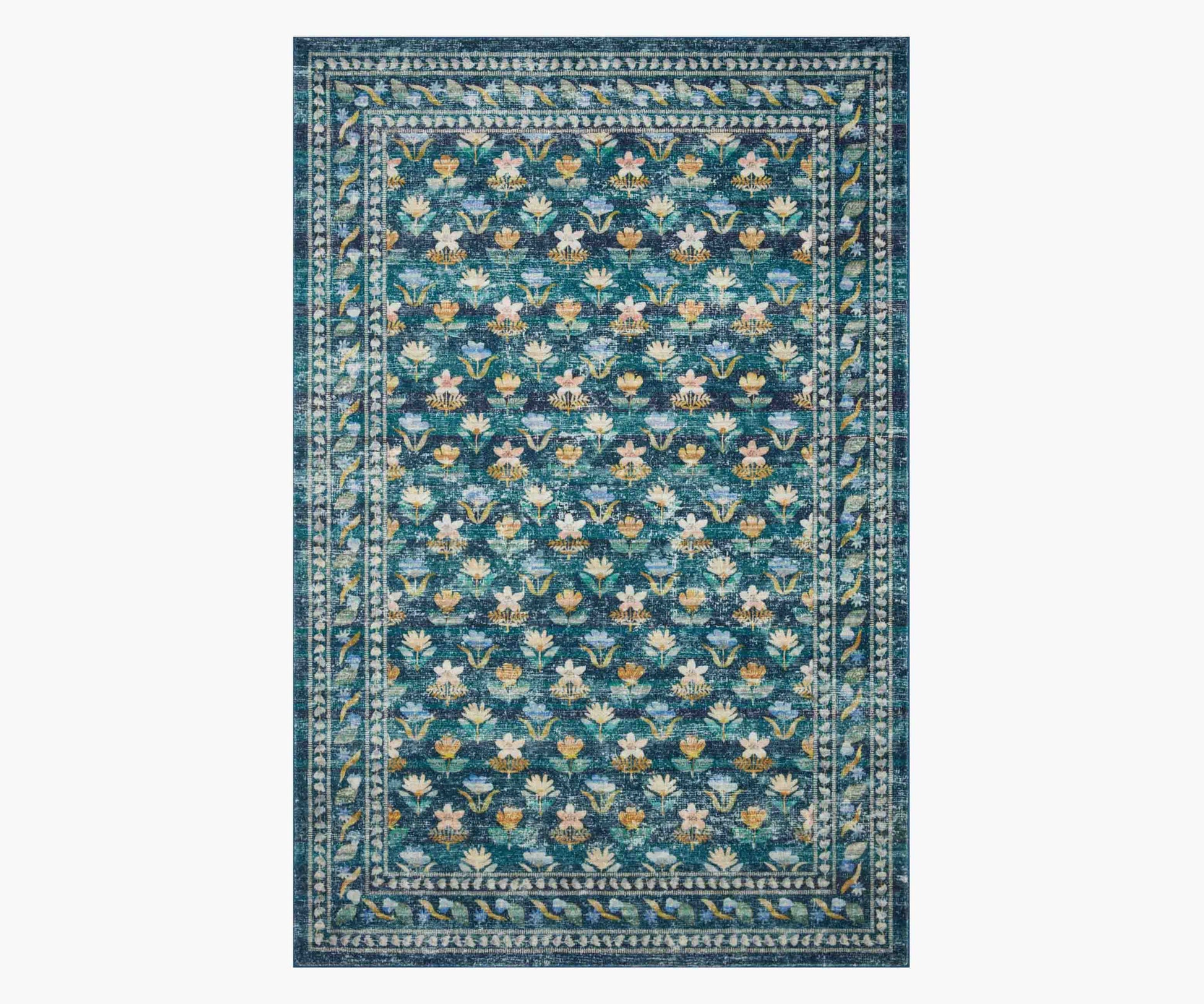 Courtyard Hadley Printed Rug - Emerald - Premium Design Accessory