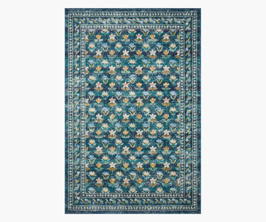 Courtyard Hadley Printed Rug - Emerald - Premium Design Accessory