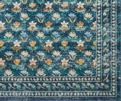 Courtyard Hadley Printed Rug - Emerald