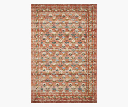 Courtyard Hadley Printed Rug - Terracotta - Premium Design Accessory