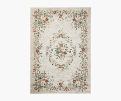 Laurel Strawberry Fields Medallion Power Loomed Rug - Cream - Premium Design Accessory