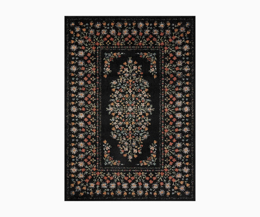 Laurel Eleanor Power Loomed Rug - Black - Premium Design Accessory