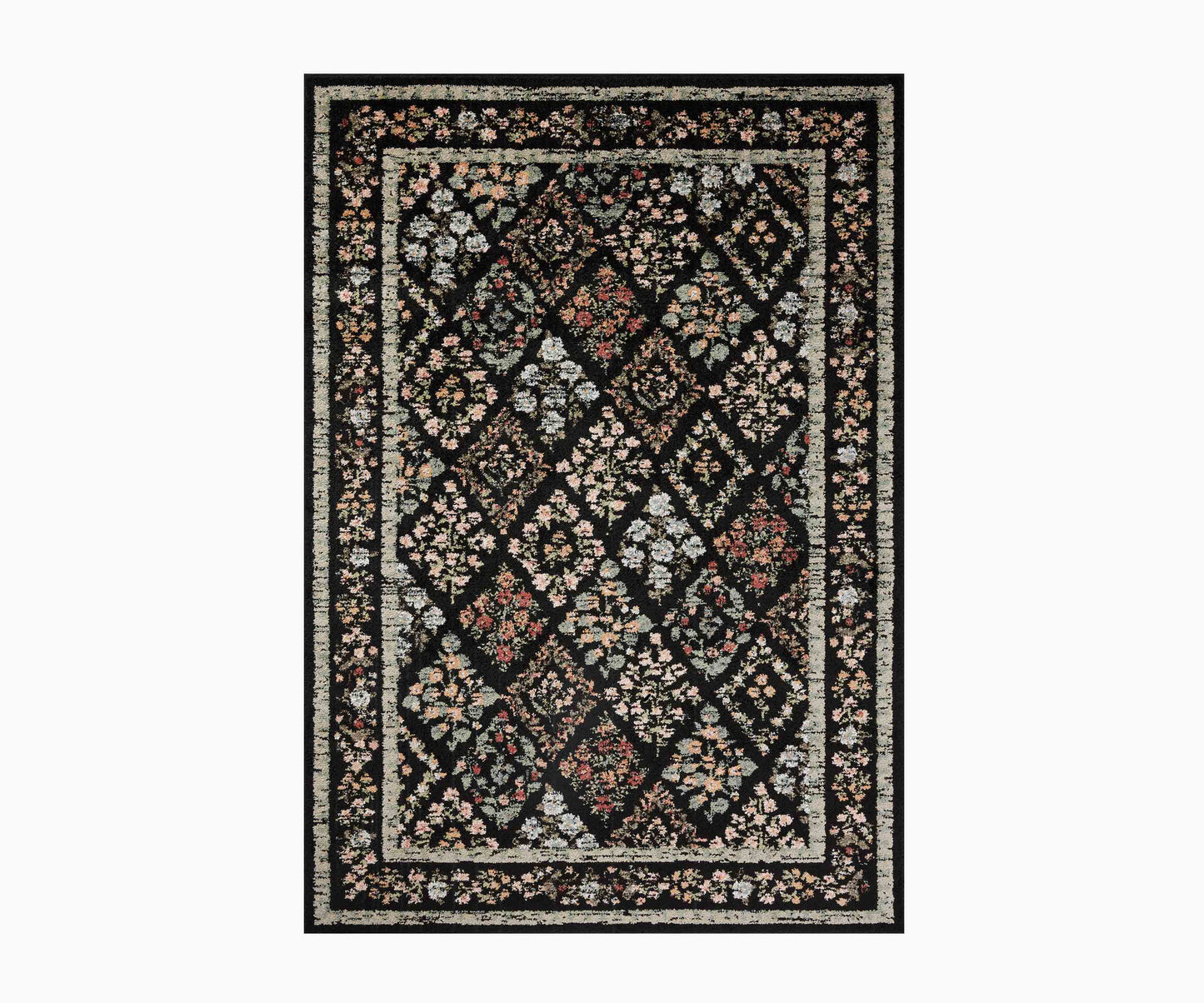 Laurel Parquet Power Loomed Rug - Black - Premium Design Accessory