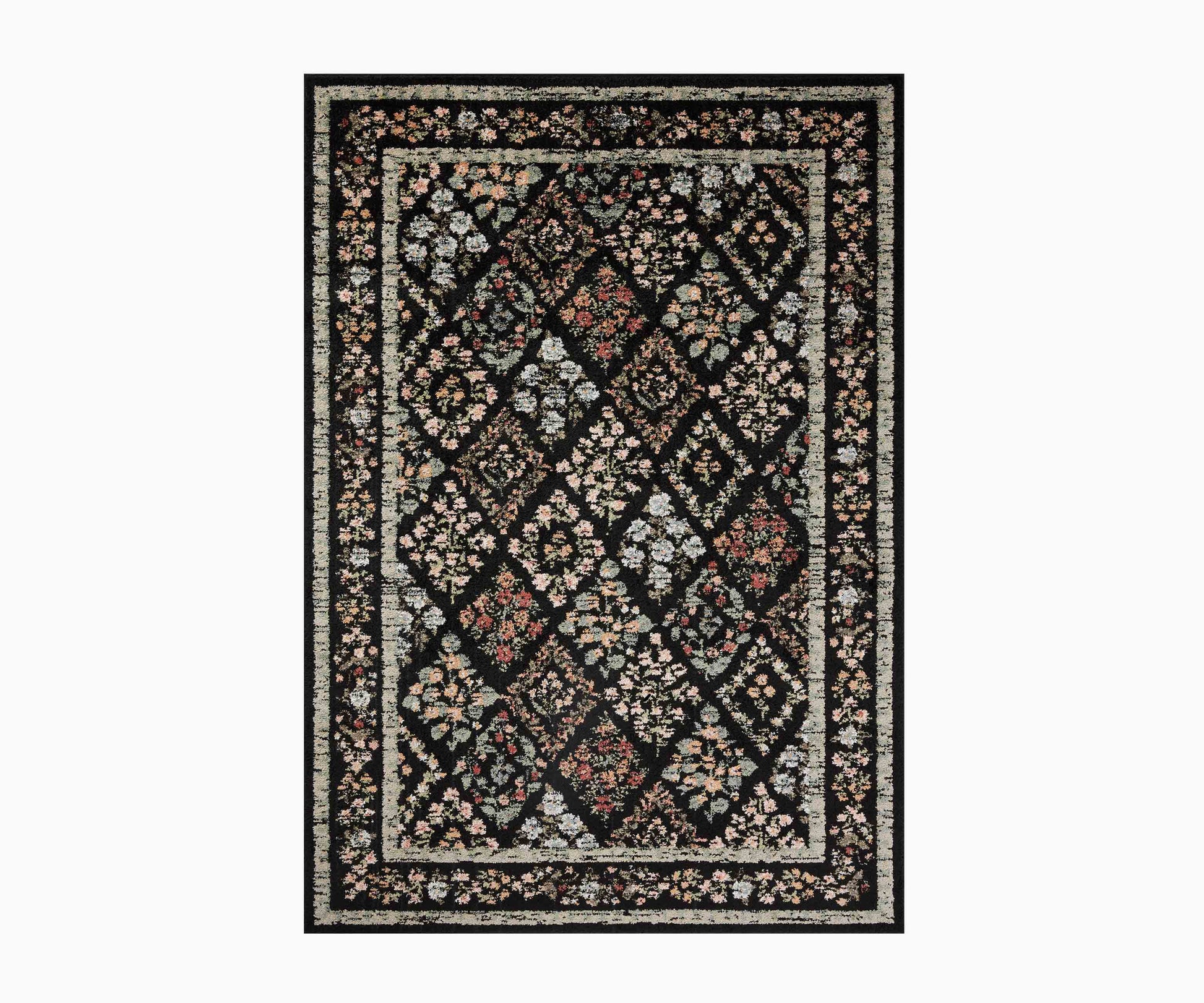 Laurel Parquet Power Loomed Rug - Black - Premium Design Accessory