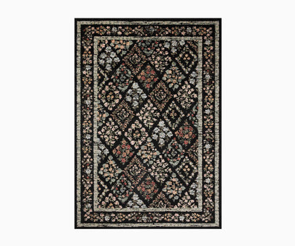 Laurel Parquet Power Loomed Rug - Black - Premium Design Accessory