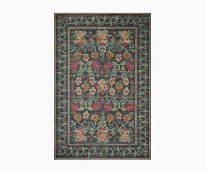 Rosa Power Loomed Rug - Black - Premium Design Accessory