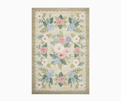 Rosa Antique Rose Power Loomed Rug - Cream - Premium Design Accessory