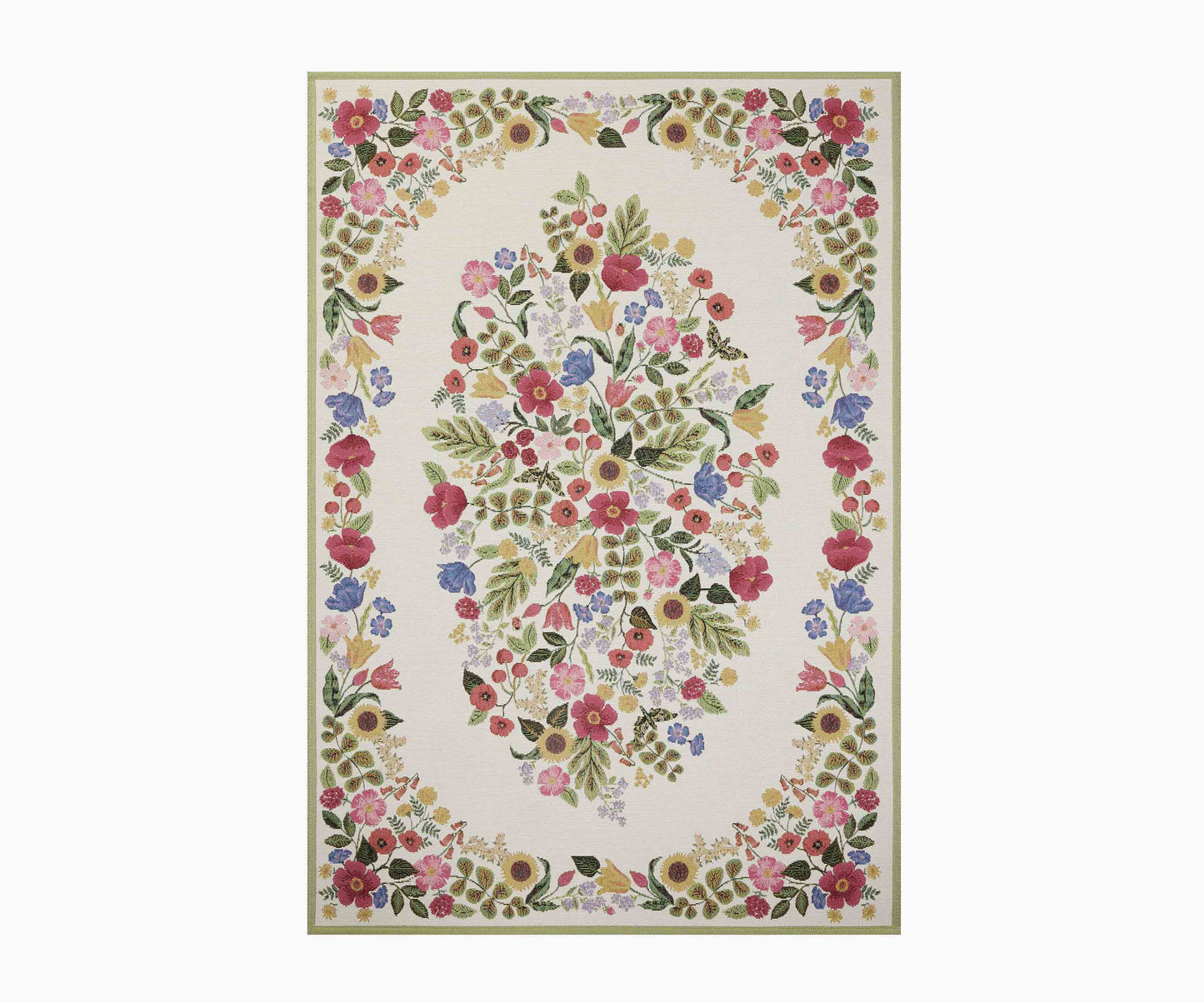 Perennial Blossom Power Loomed Rug - Cream - Premium Design Accessory