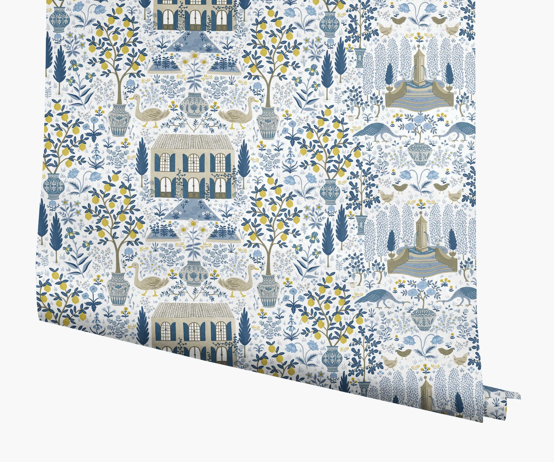 Camont Wallpaper - Indigo - Peel and Stick Wallpaper