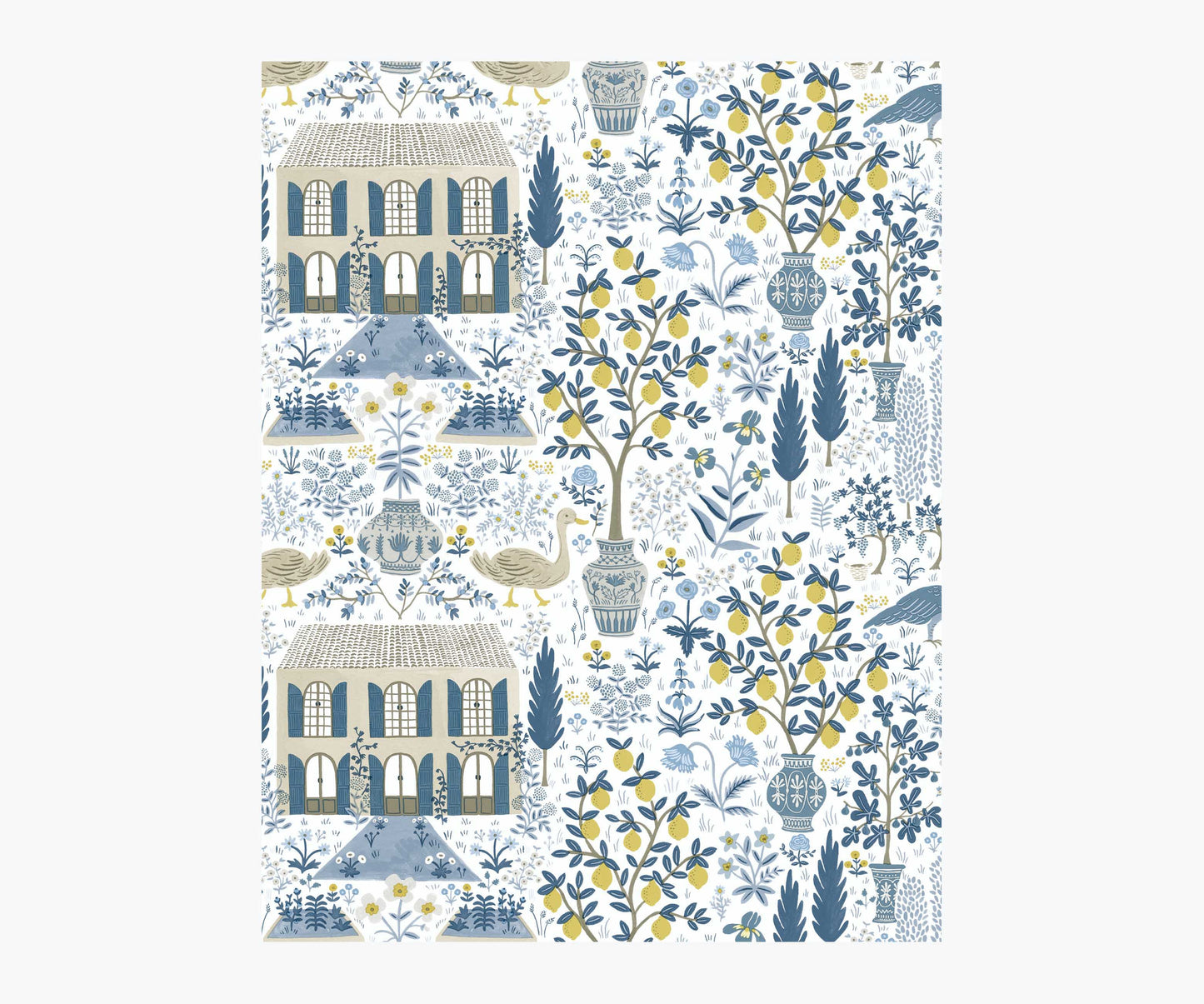 Camont Wallpaper Sample - Indigo - Peel and Stick Wallpaper