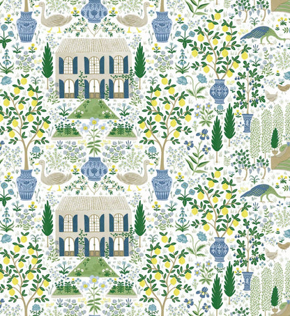 Camont Wallpaper - Blue & Green