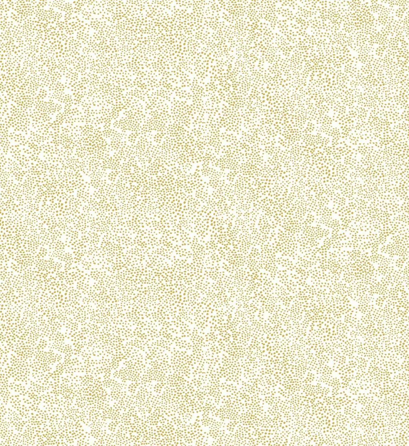 Champagne Dots Wallpaper - Metallic Gold & White