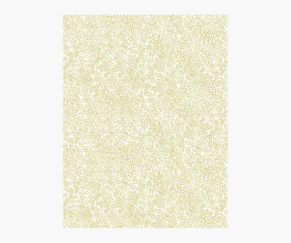 Champagne Dots Wallpaper Sample - Metallic Gold & White - Peel and Stick Wallpaper