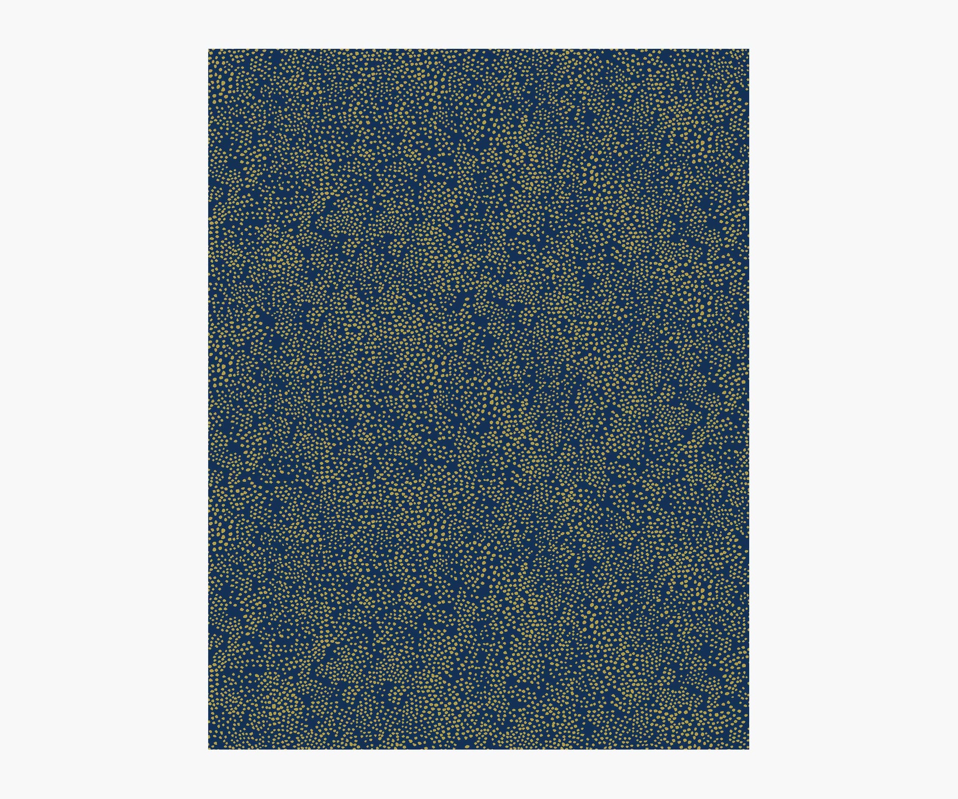 Champagne Dots Wallpaper Sample - Metallic Gold & Navy - Peel and Stick Wallpaper
