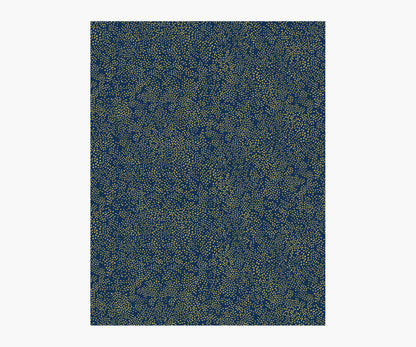 Champagne Dots Wallpaper Sample - Metallic Gold & Navy - Peel and Stick Wallpaper
