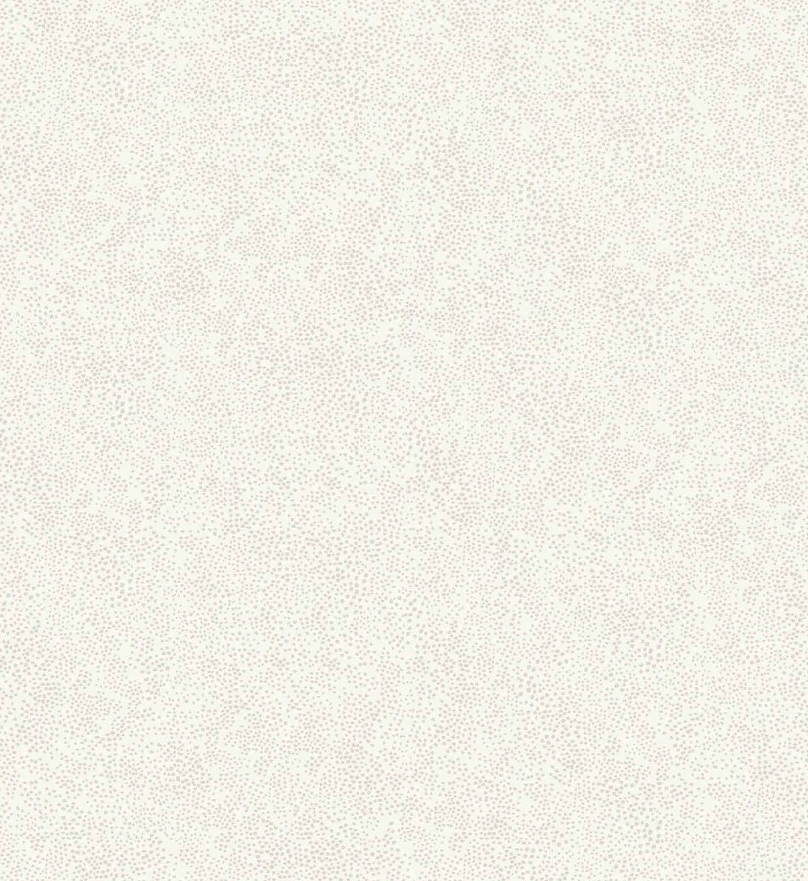 Champagne Dots Wallpaper - Linen & White