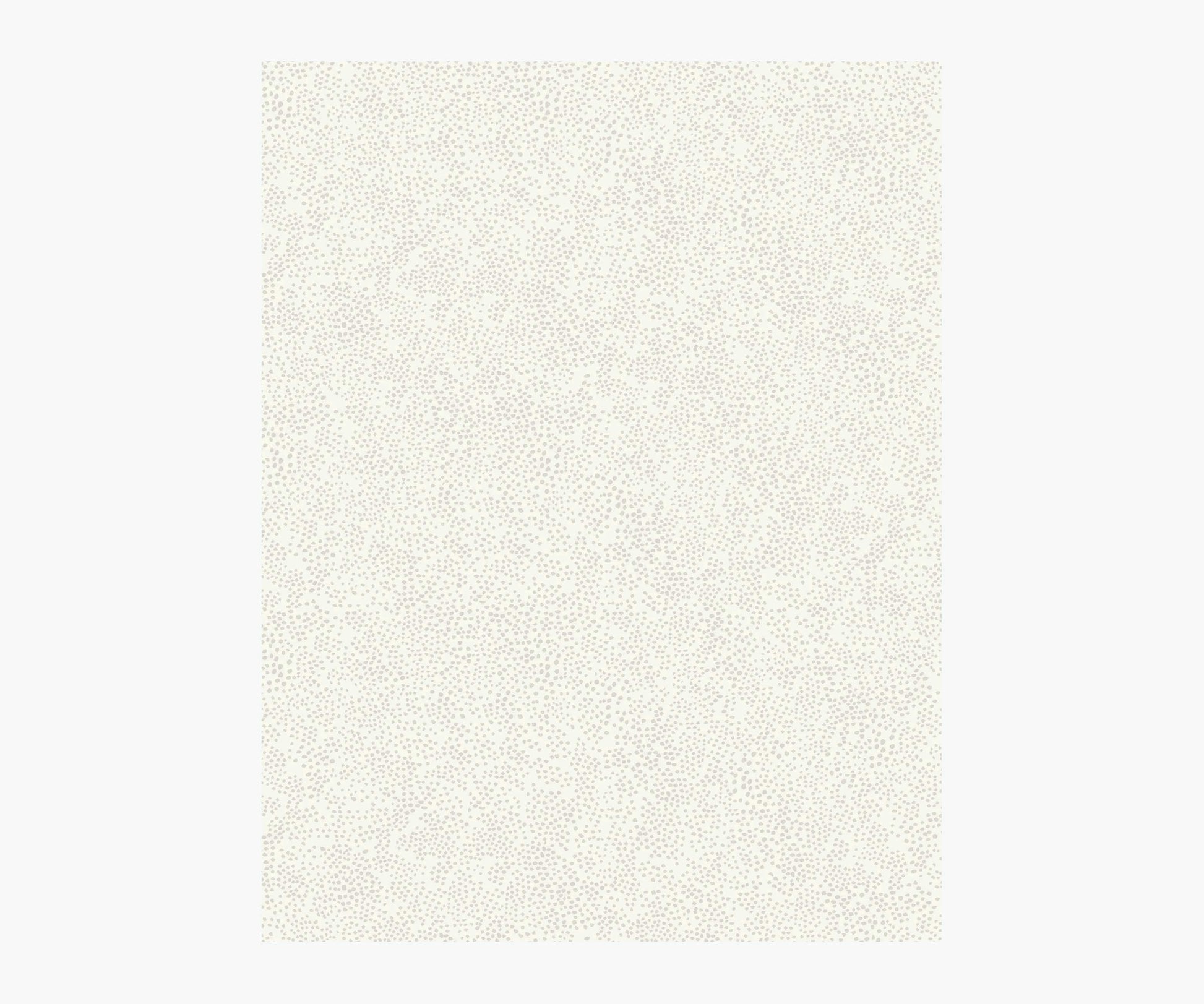 Champagne Dots Wallpaper Sample - Linen & White - Peel and Stick Wallpaper