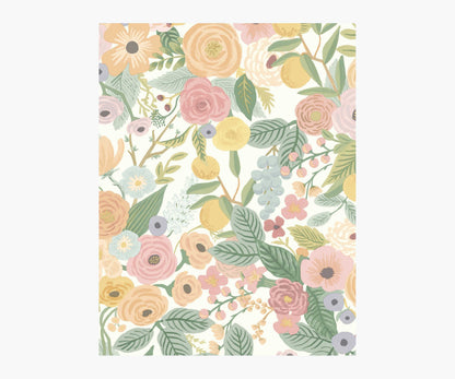 Garden Party Wallpaper Sample - Pastel Multi - Peel and Stick Wallpaper