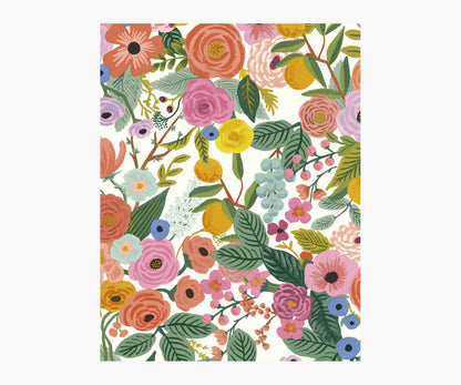 Garden Party Wallpaper Sample - Rose Multi - Peel and Stick Wallpaper