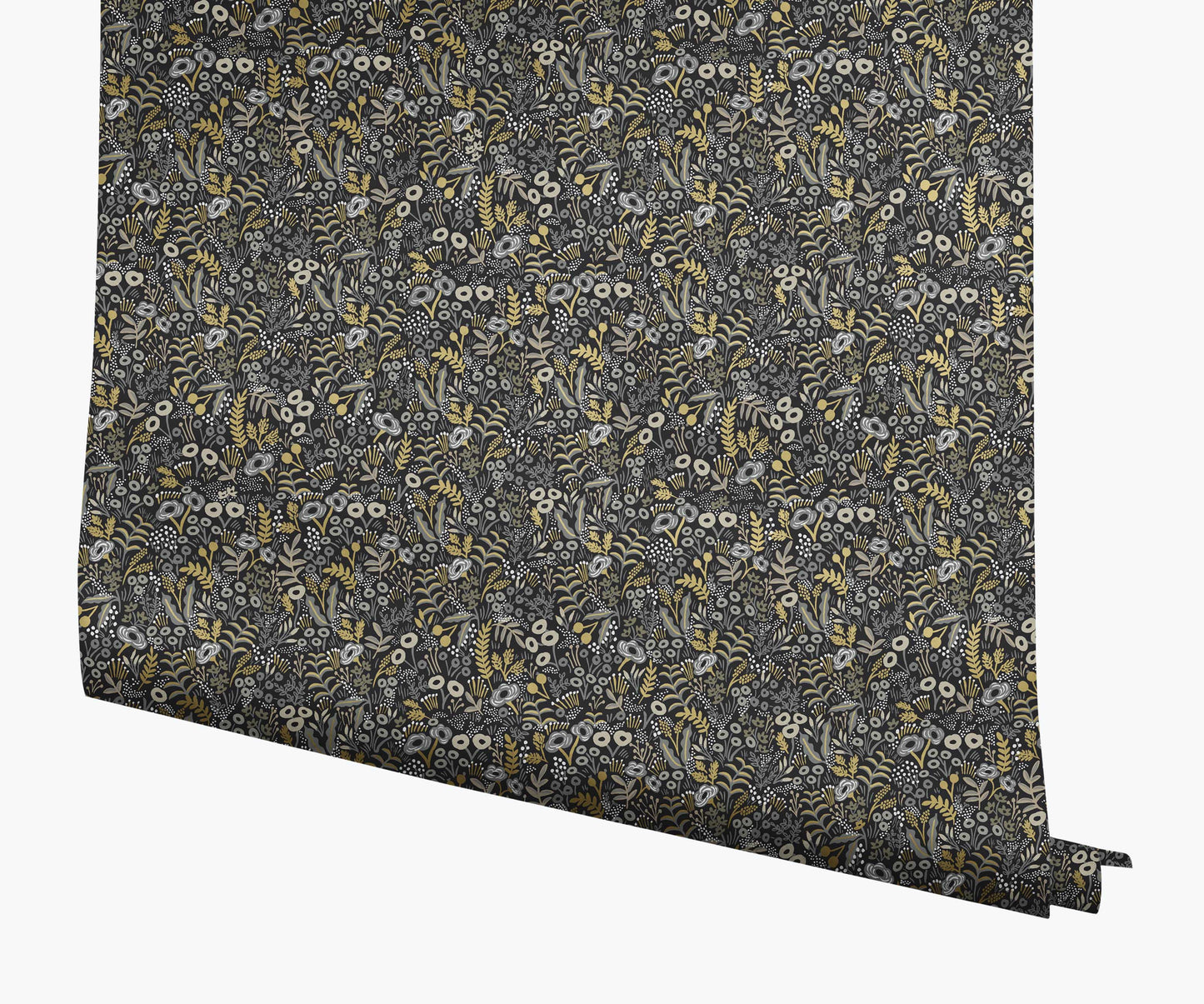 Tapestry Wallpaper - Black Linen - Peel and Stick Wallpaper