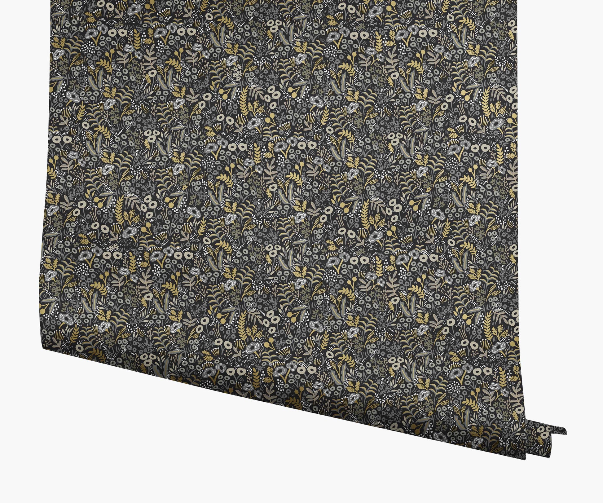 Tapestry Wallpaper - Black Linen - Peel and Stick Wallpaper