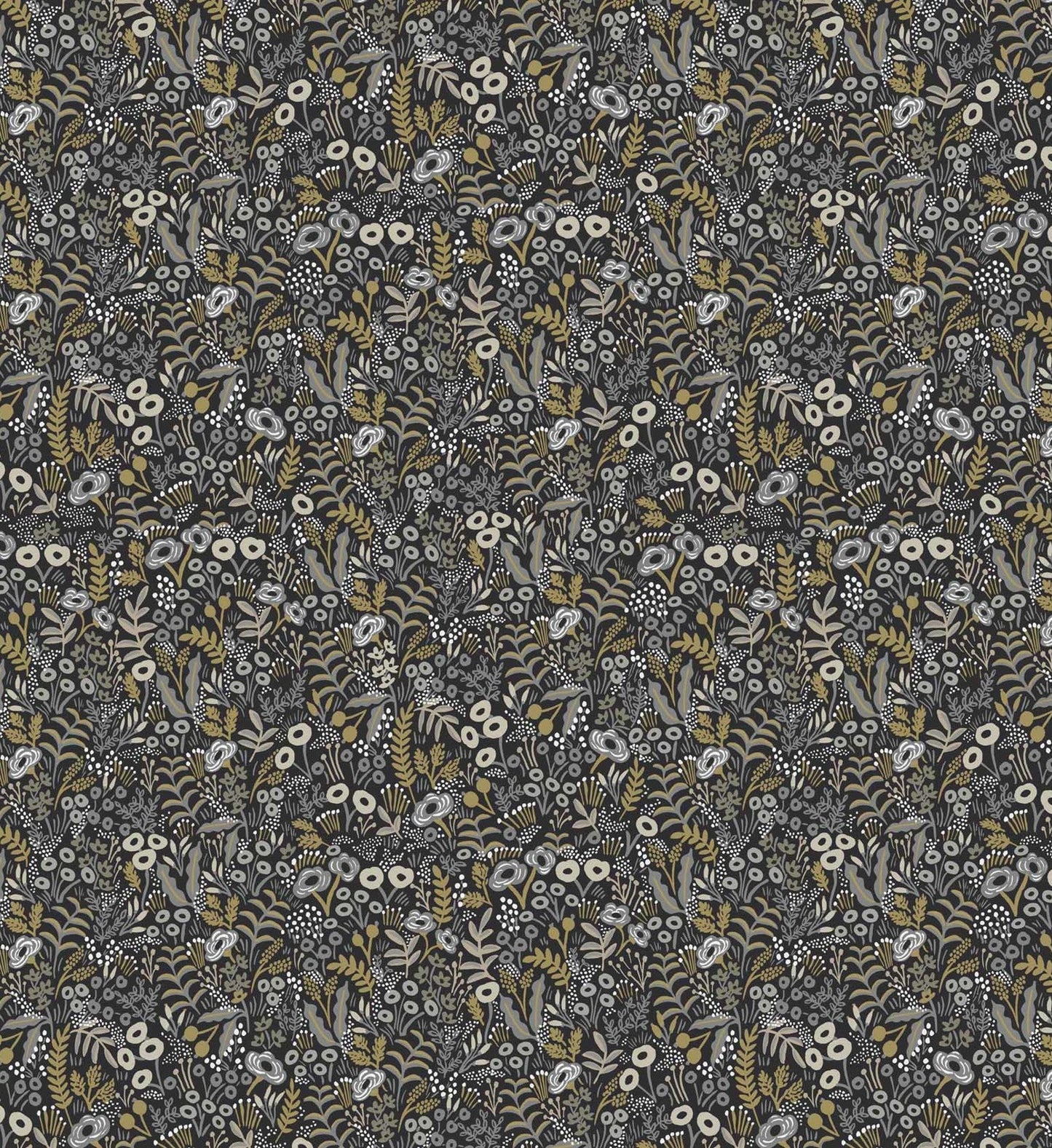 Tapestry Wallpaper - Black Linen