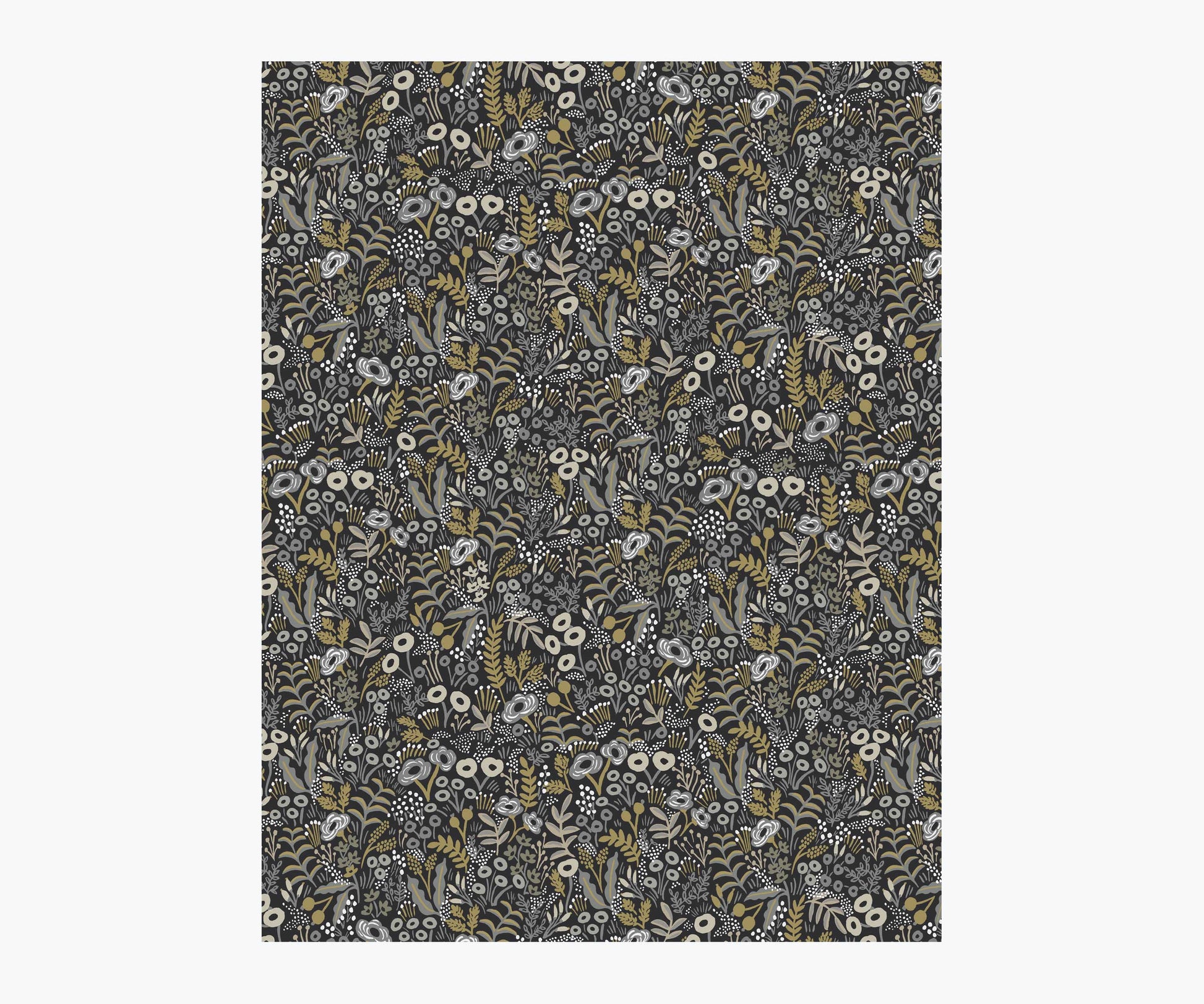 Tapestry Wallpaper Sample - Black Linen - Peel and Stick Wallpaper