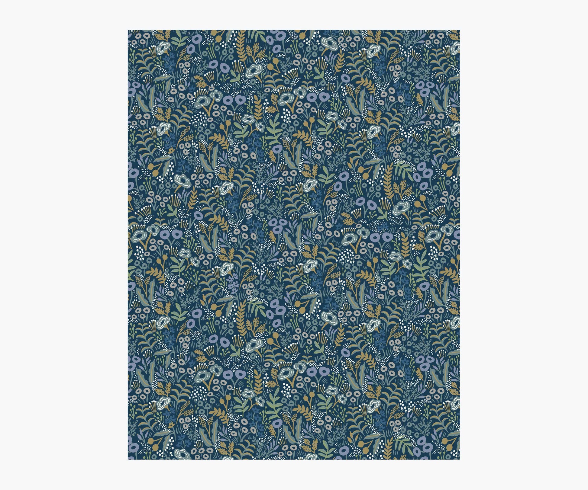 Tapestry Wallpaper Sample - Indigo - Peel and Stick Wallpaper