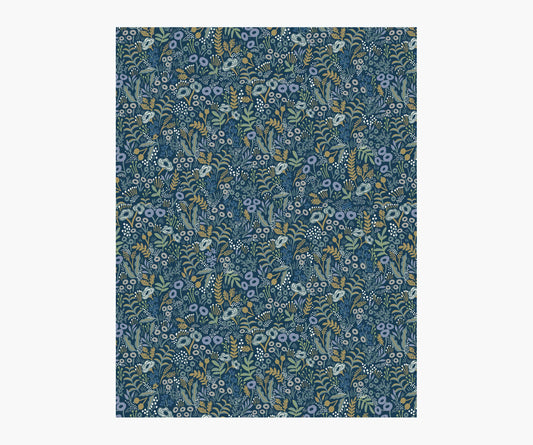 Tapestry Wallpaper Sample - Indigo - Peel and Stick Wallpaper