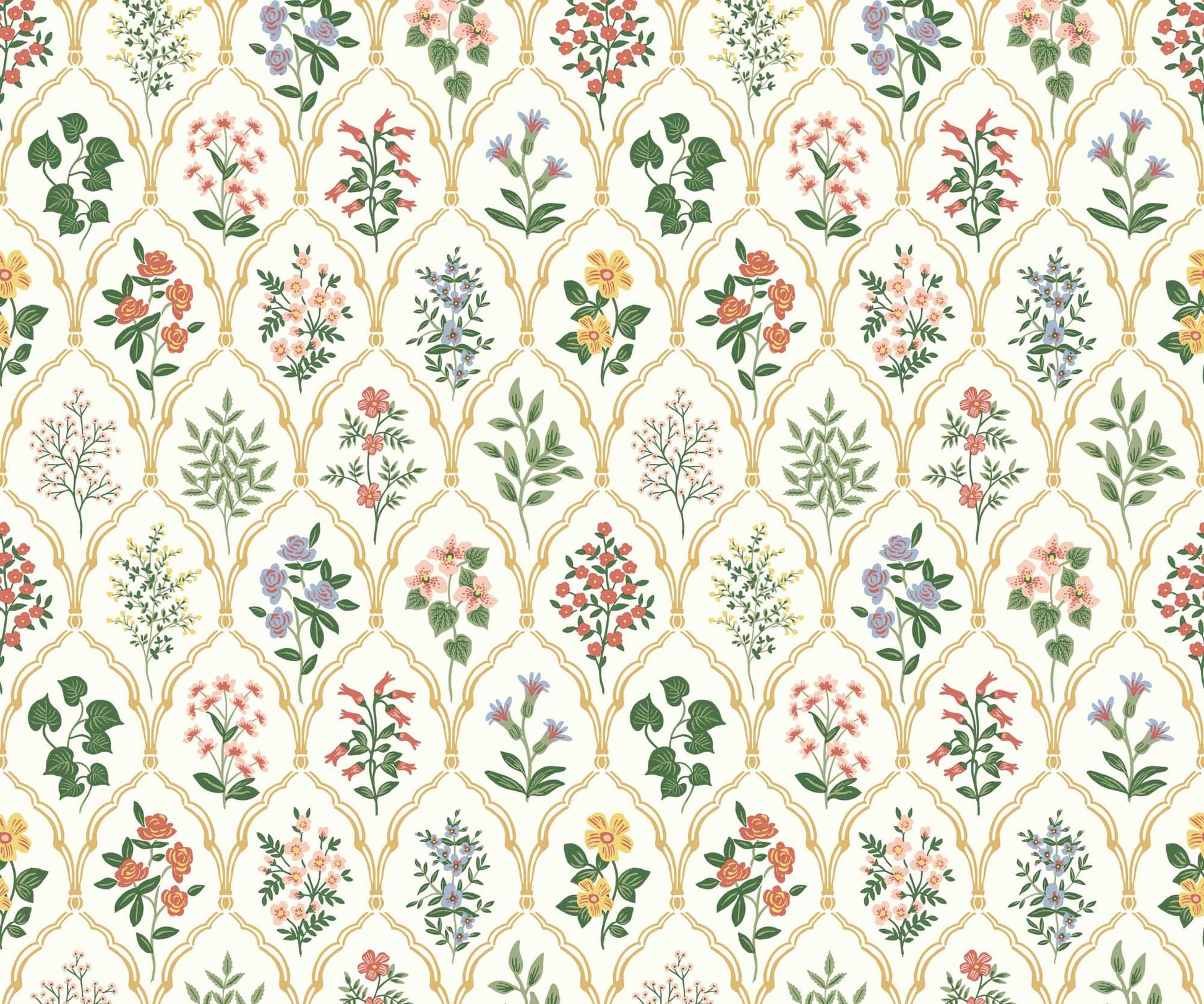 Hawthorne Wallpaper - Rose Multi
