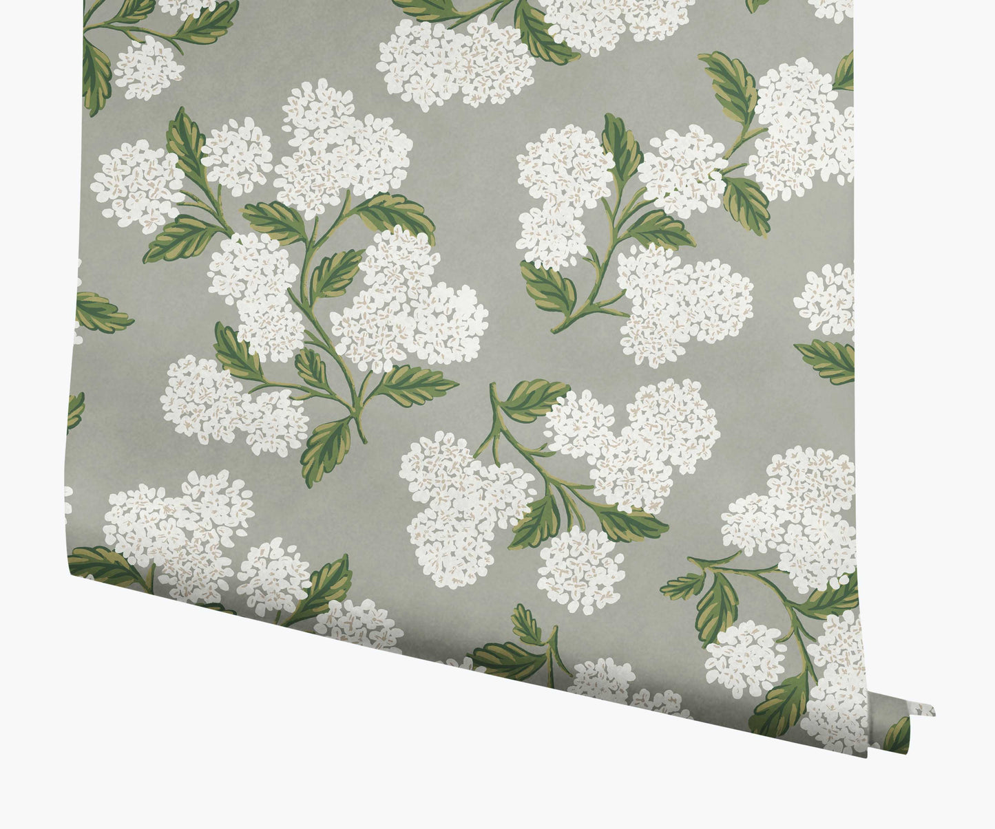 Hydrangea Wallpaper - Grey - Peel and Stick Wallpaper